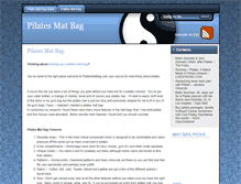 Tablet Screenshot of pilatesmatbag.com